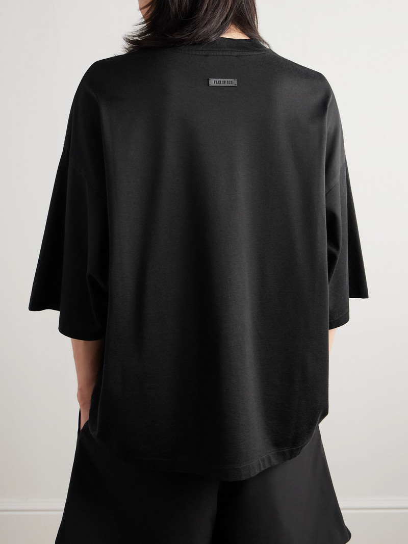 Oversized Cotton-Jersey T-Shirt Black 3