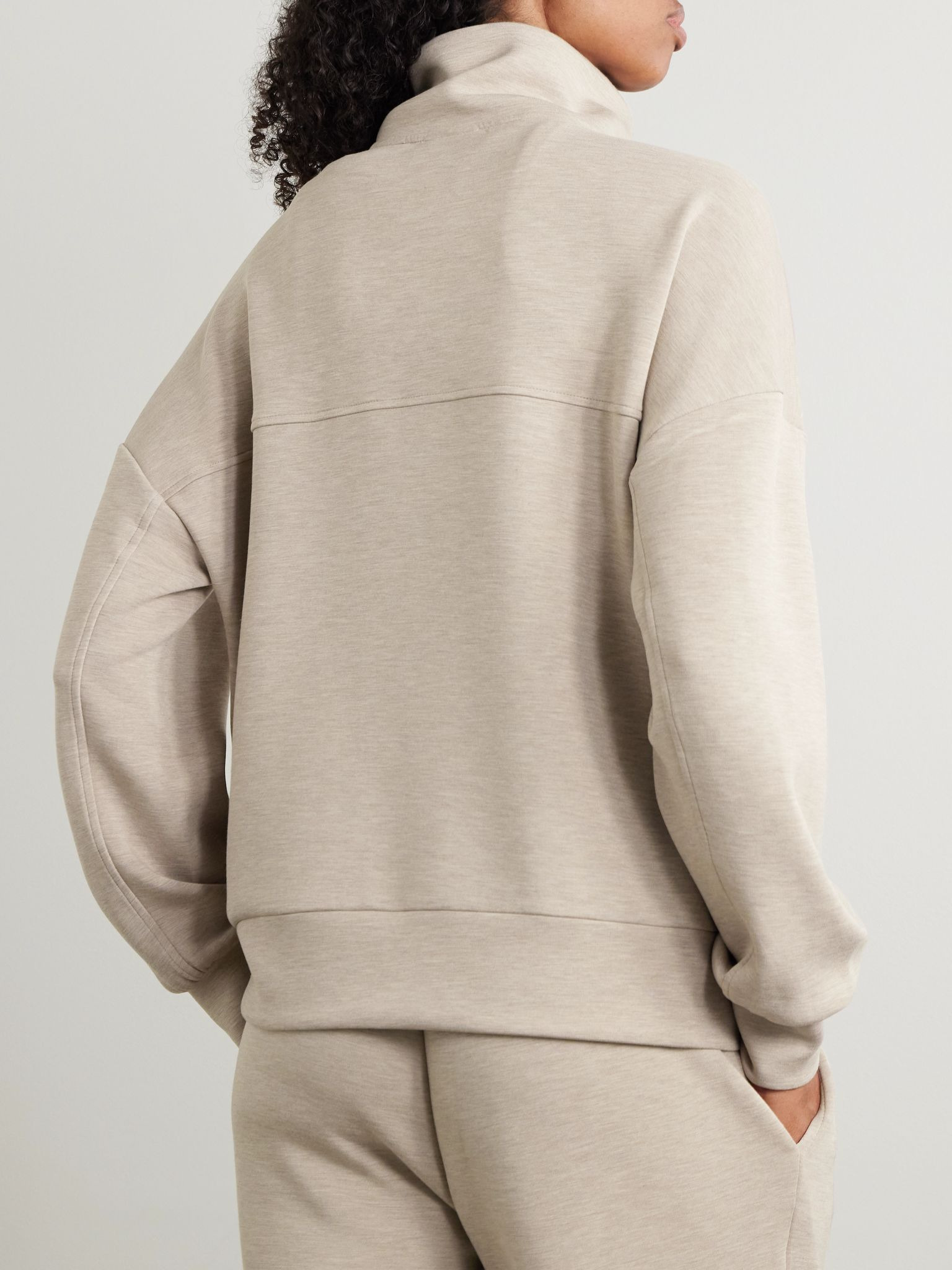 Garcia DoubleSoft® zip-up sweatshirt Taupe - 3