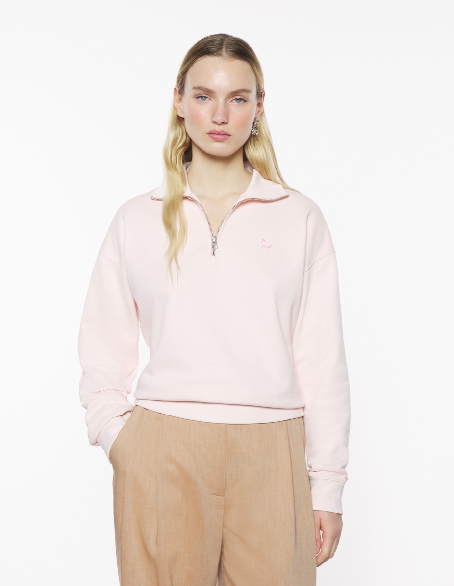 BABY FOX PATCH HALF ZIP SWEATSHIRT - 3