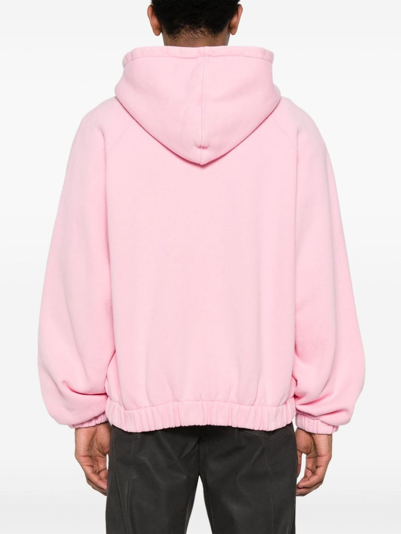 logo-print cotton hoodie 4