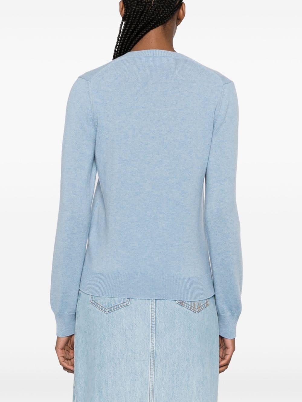 heart logo wool jumper - 4