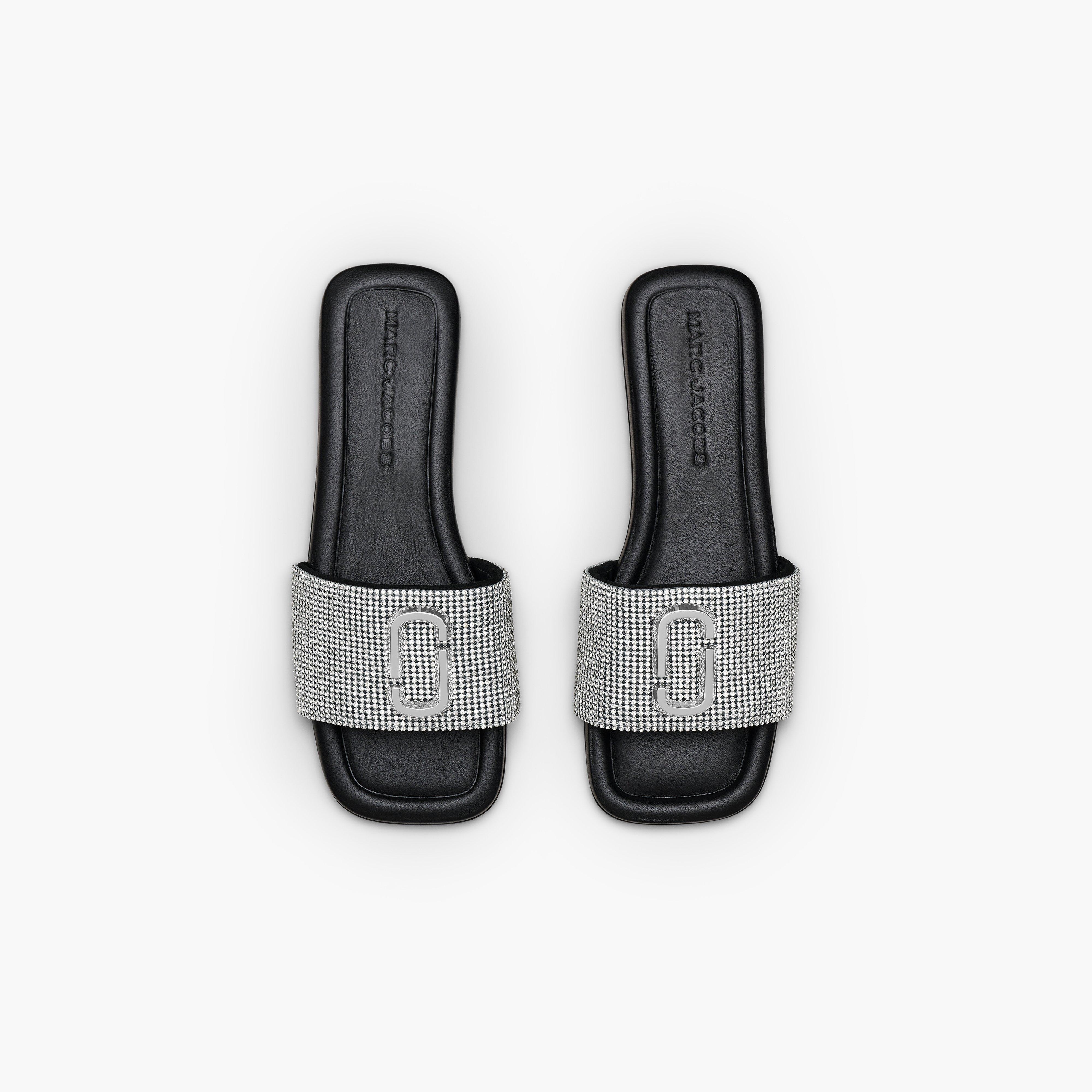★MARC JACOBS★ J Marc Rhinestone SandalBlackCrystal MS2AS24 Marc Jacobs THE RHINESTONE J MARC SANDAL | REVERSIBLE