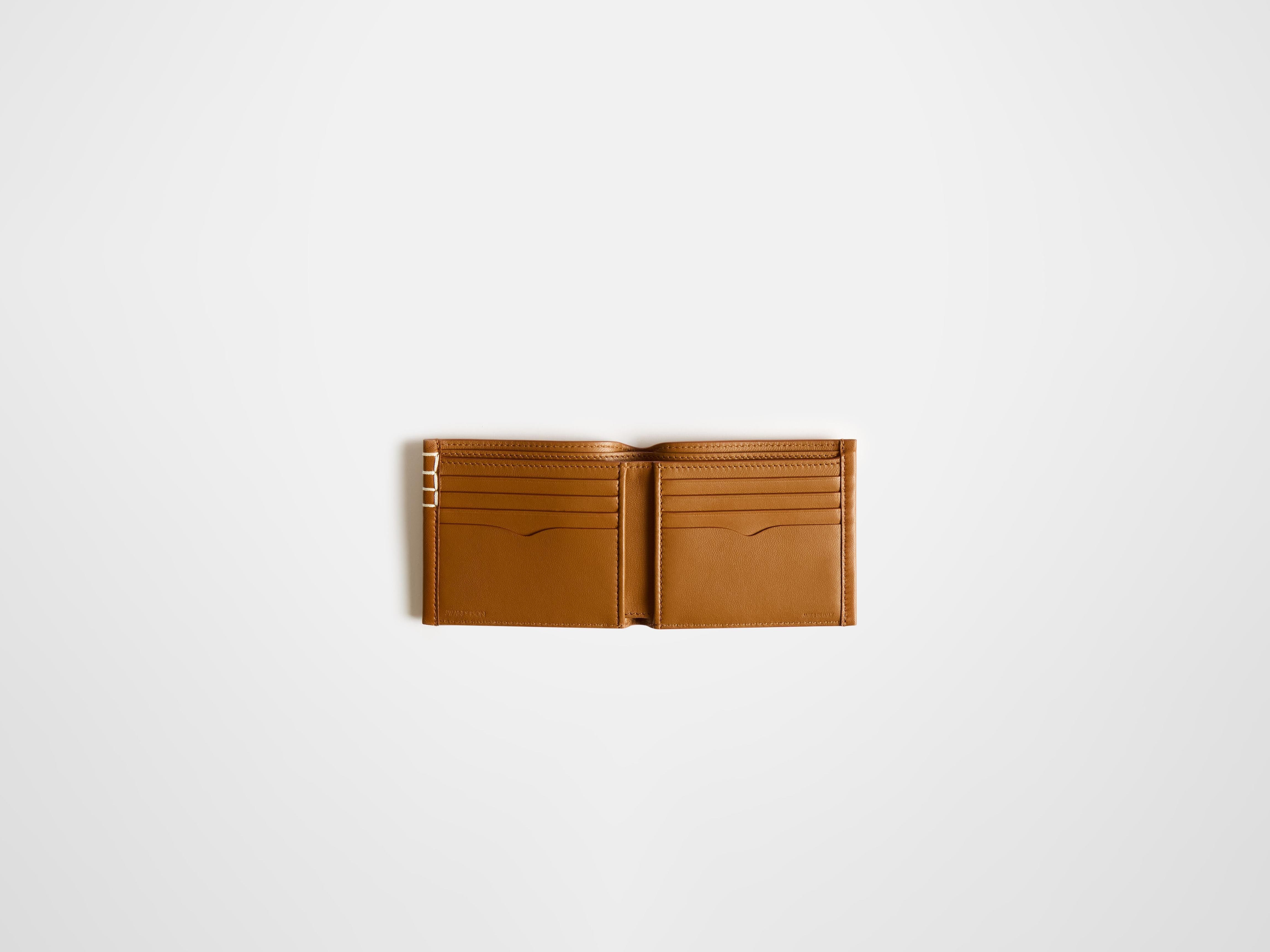 LEATHER LOAFER BI-FOLD WALLET IN TAN - 3