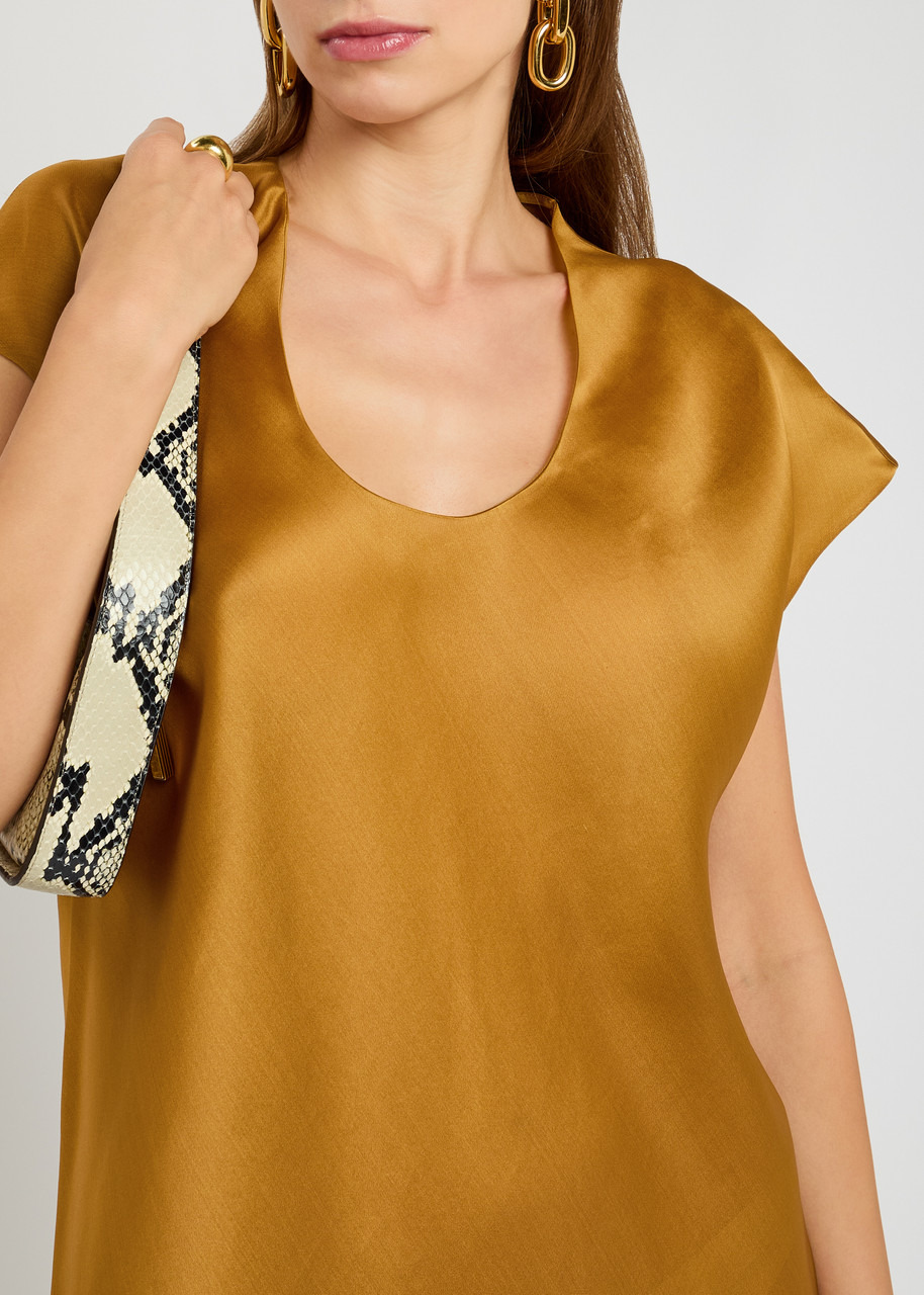 Khaite Darby Semi-sheer Silk Midi Dress - 5