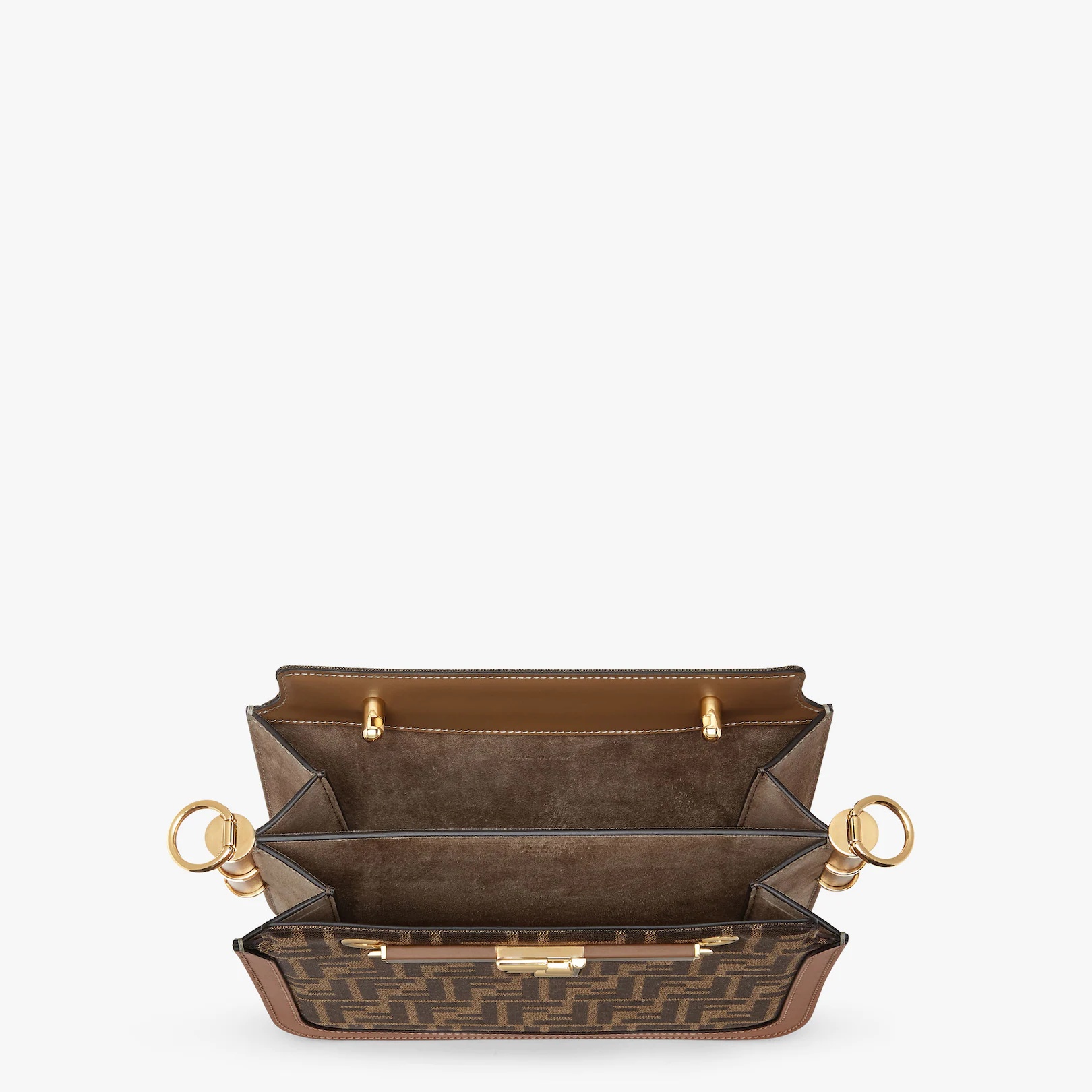 Brown FF fabric bag - 4