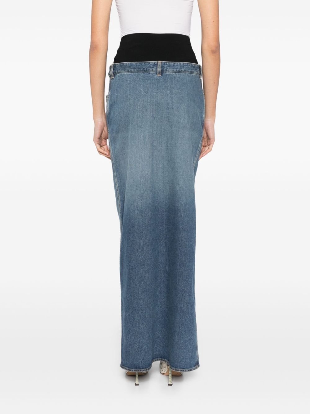 スカート ALAIA DENIM COTTON COLUMN SKIRT Alaïa Denim cotton column skirt | tessabit | REVERSIBLE