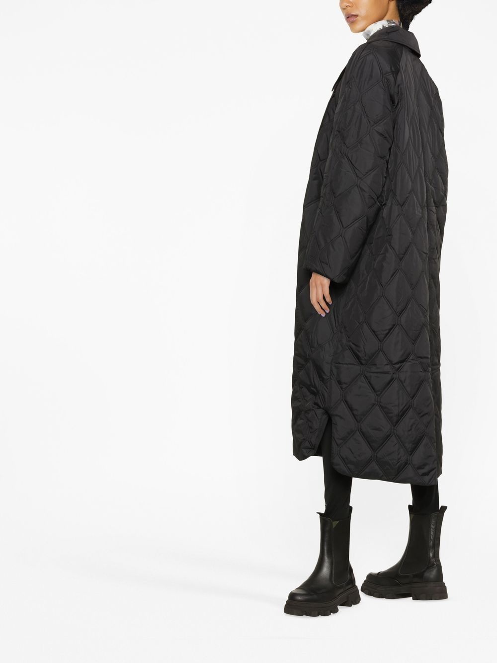 quilted ripstop coat - 3