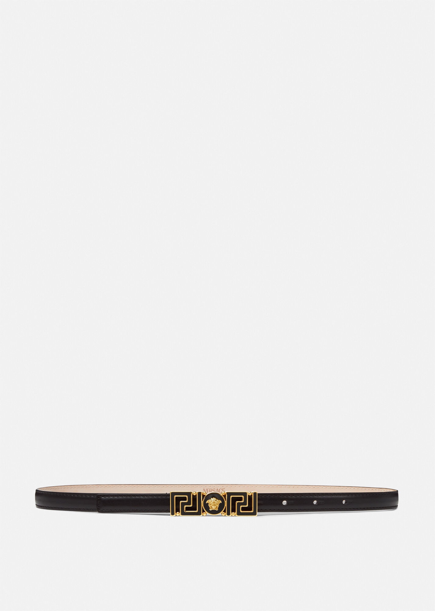 Greca Goddess Leather Belt 1,5 cm - 1