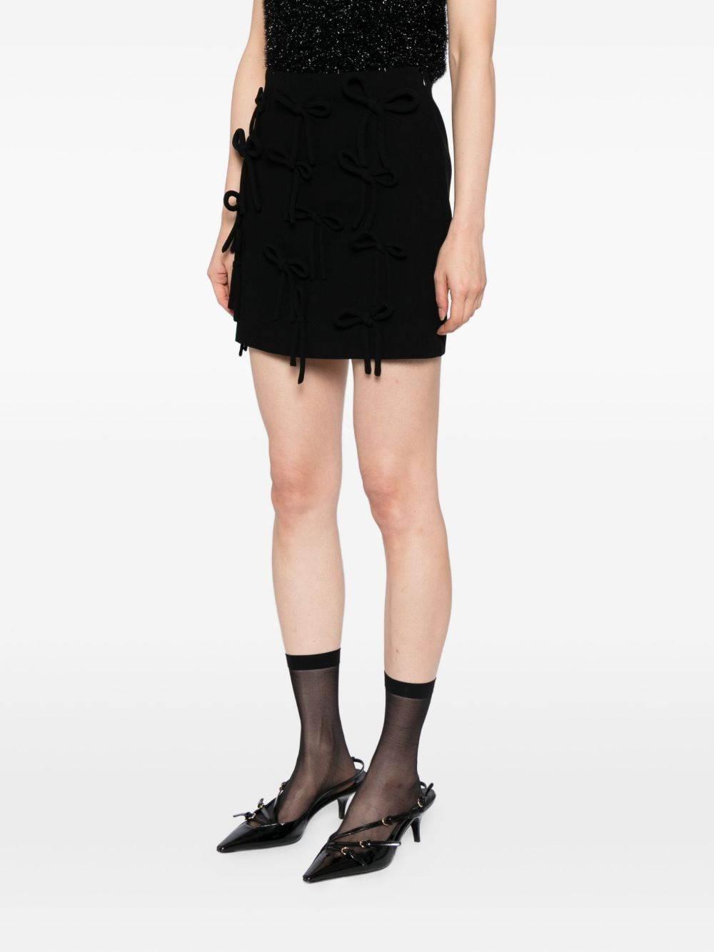 bow-embellished skirt - 3