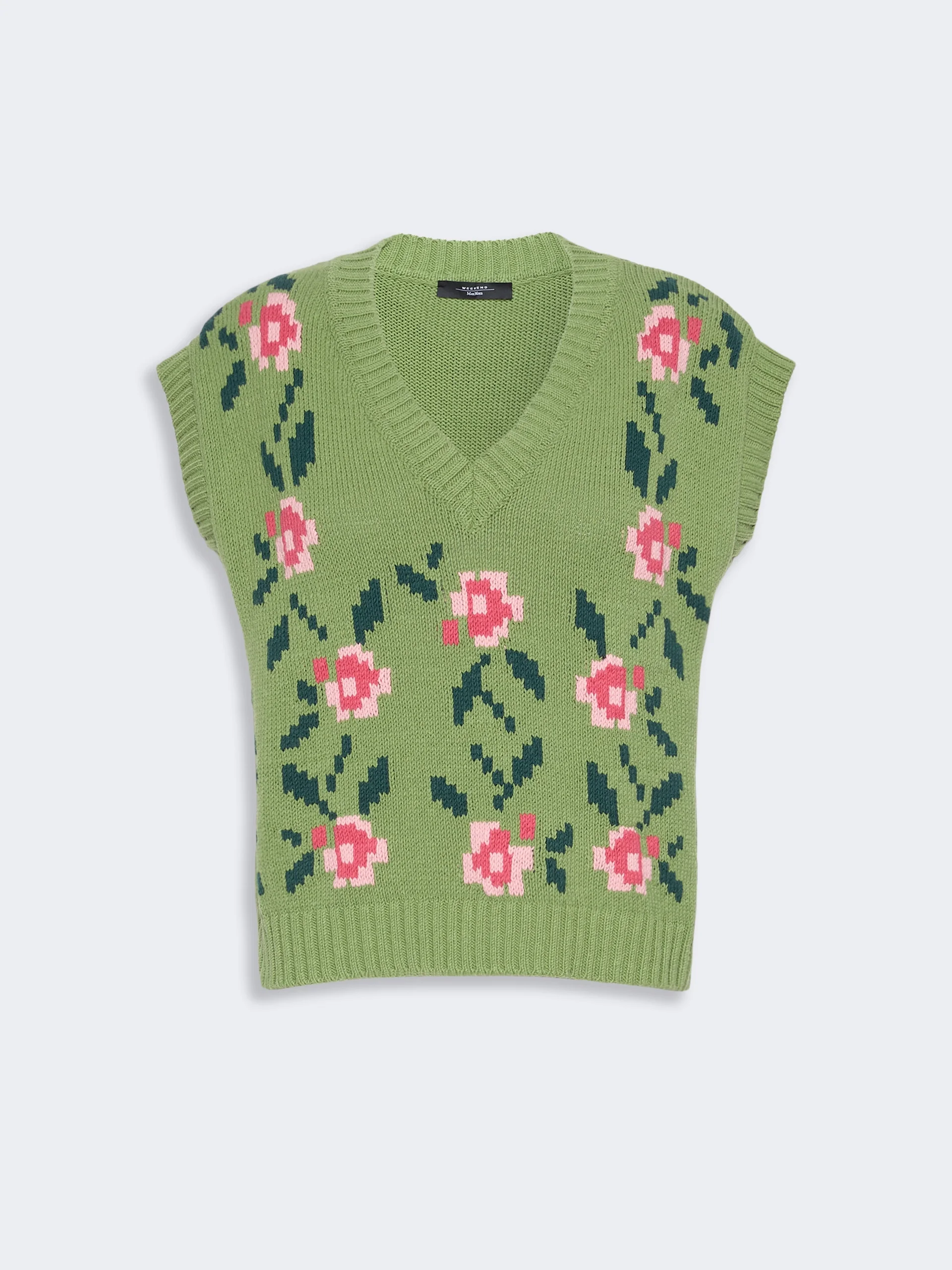 ALAMARO Inlaid cotton-blend gilet - GREEN - 1