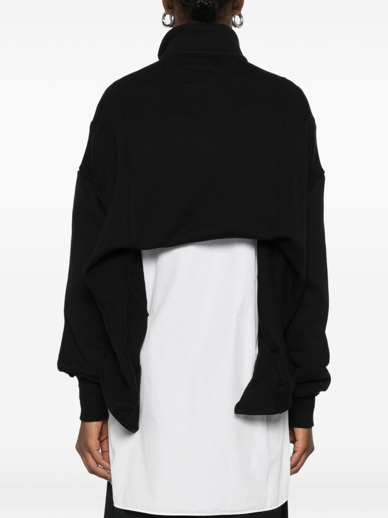 half-zip asymmetric sweatshirt 4