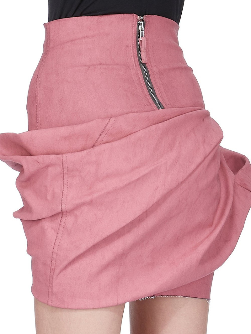 Pink Porterville Draped Miniskirt 5