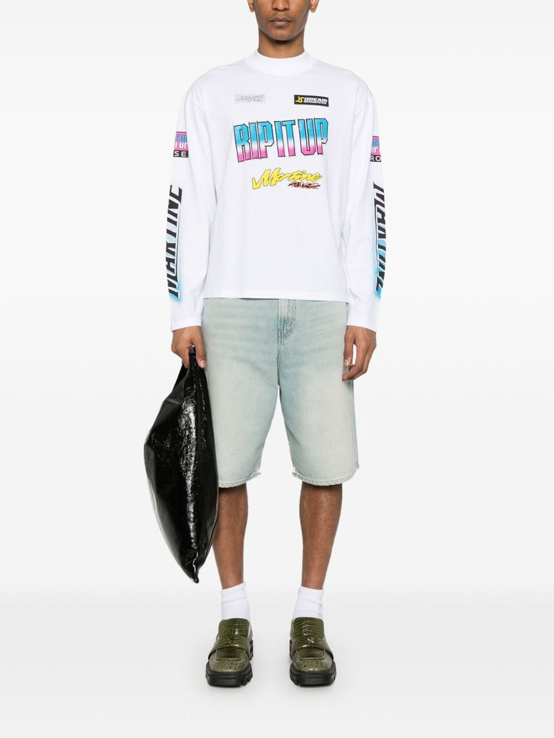 slogan-print T-shirt 3