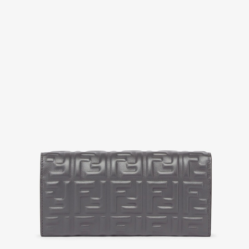 Gray nappa leather wallet 3