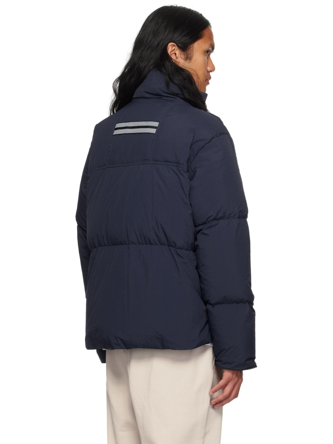 Navy Lawrence Down Jacket - 3