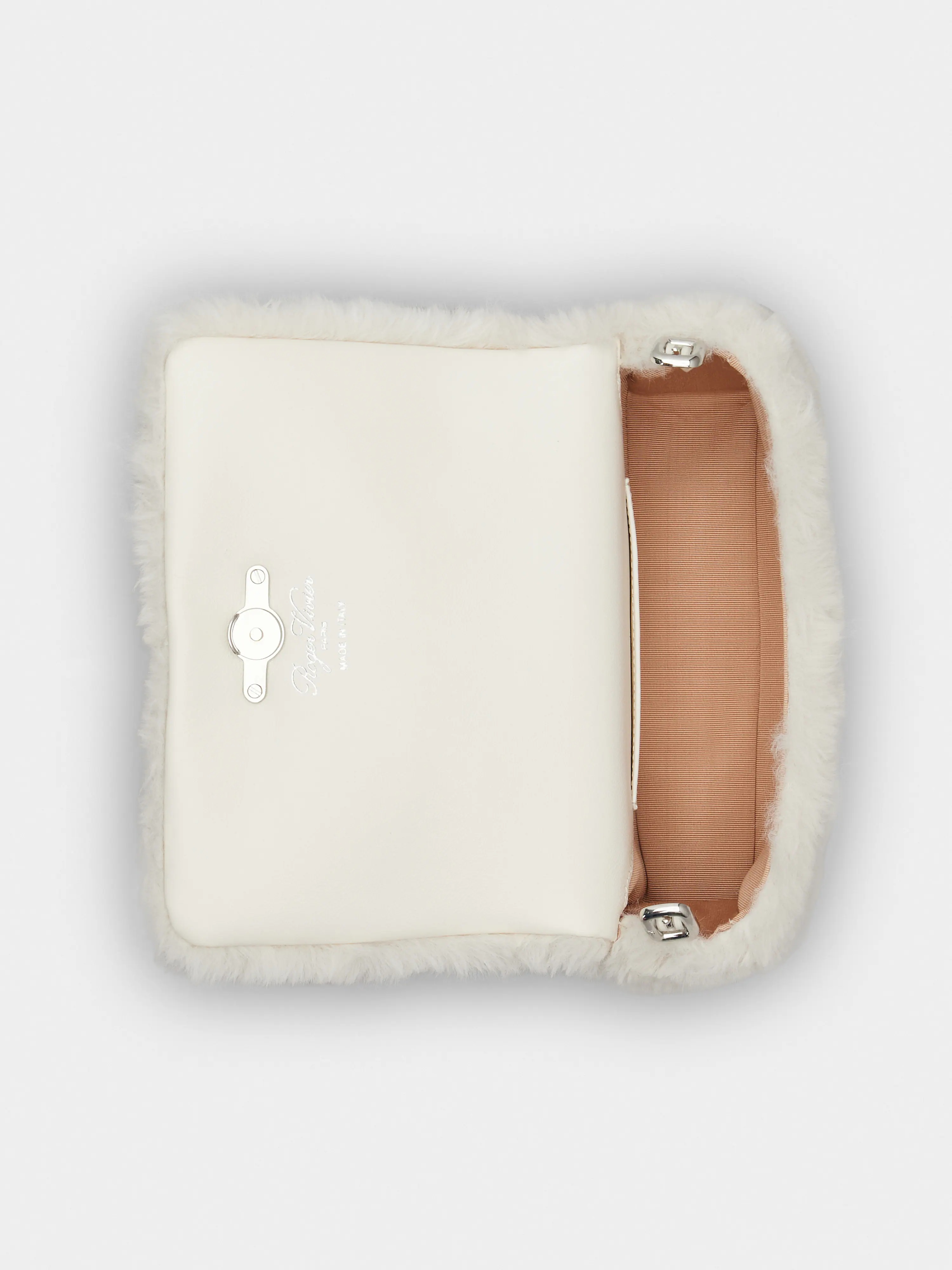 Viv' Choc Phone Holder in faux fur - 4