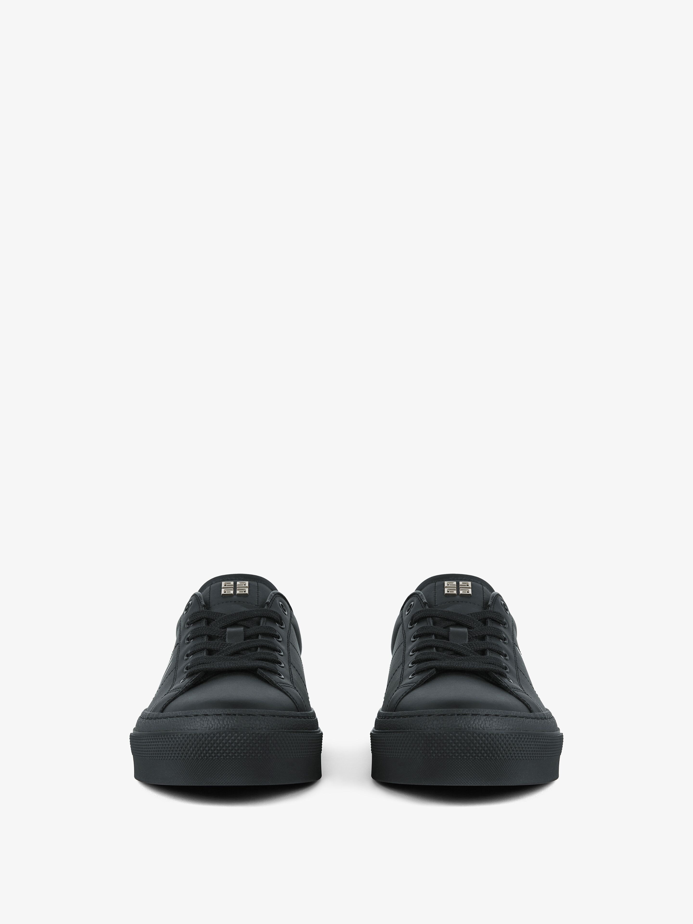 CITY SPORT SNEAKERS IN LEATHER WITH GIVENCHY INFINITY PRINT - 2