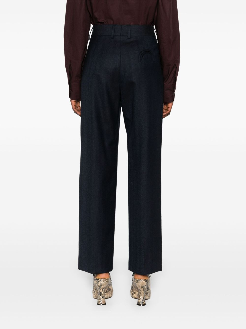 pleated-front trousers - 4