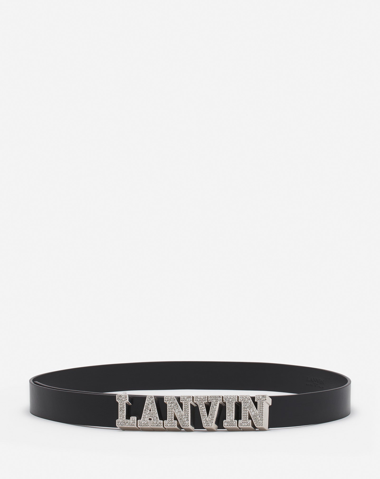 LANVIN X FUTURE LEATHER BELT WITH RHINESTONES - 1