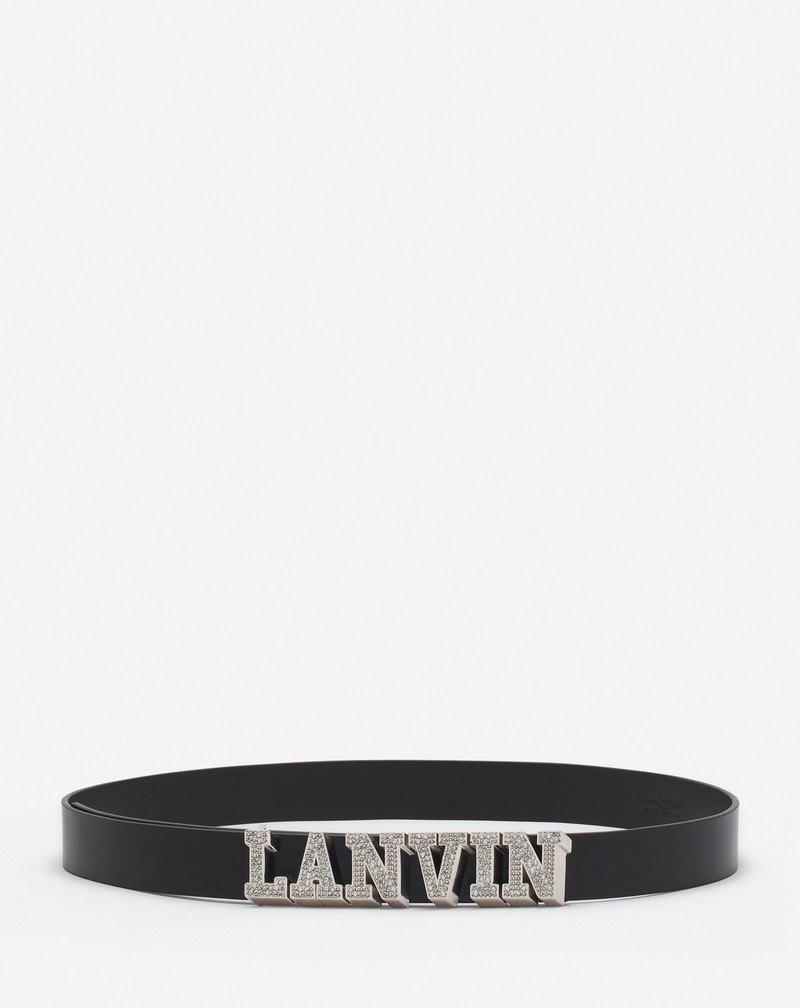 LANVIN X FUTURE LEATHER BELT WITH RHINESTONES 1