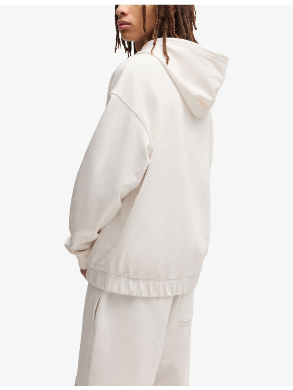 Branded Kangaroo-Pocket Cotton-Jersey Hoody - 4