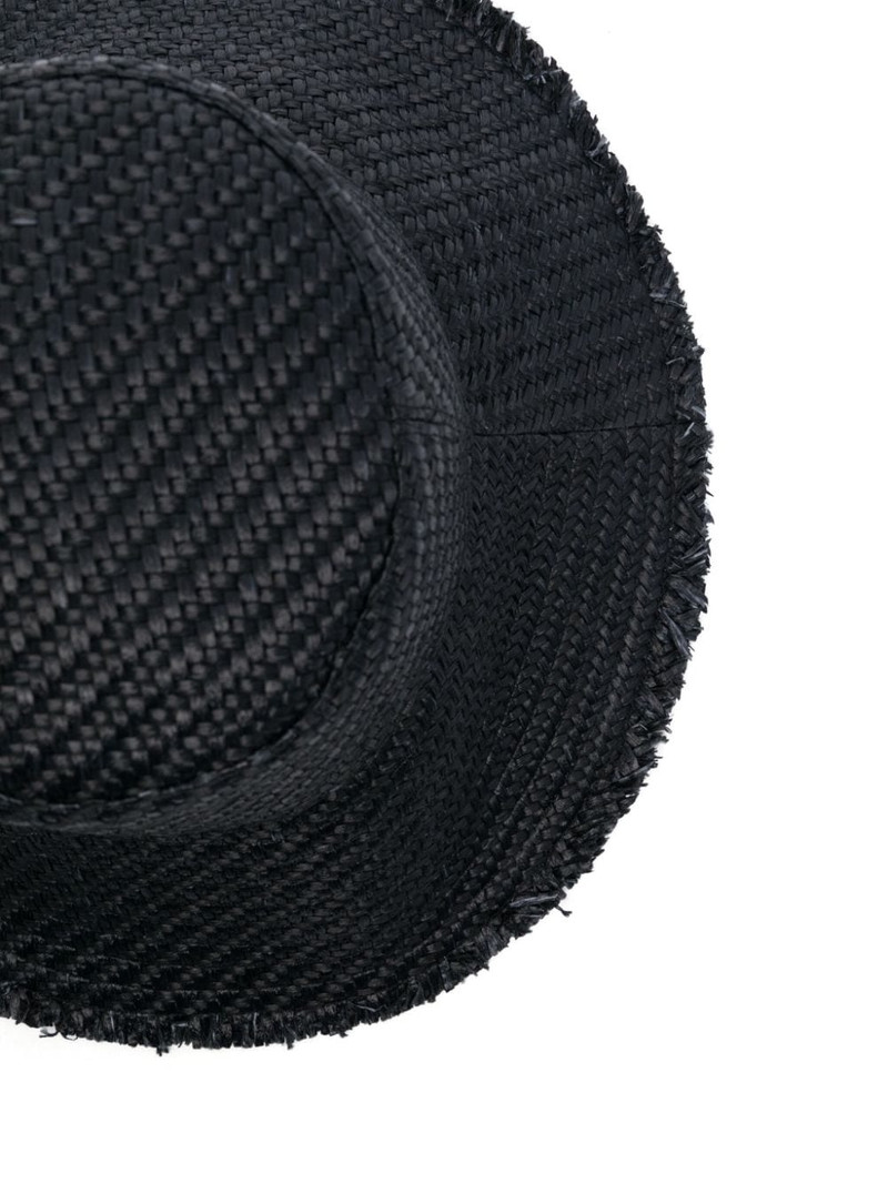 Moncler logo-appliquÃ© interwoven bucket hat outlook