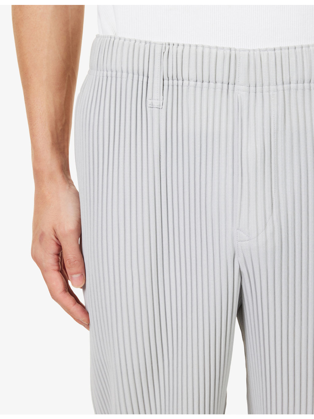 Basics Pleated Knitted Trousers - 5