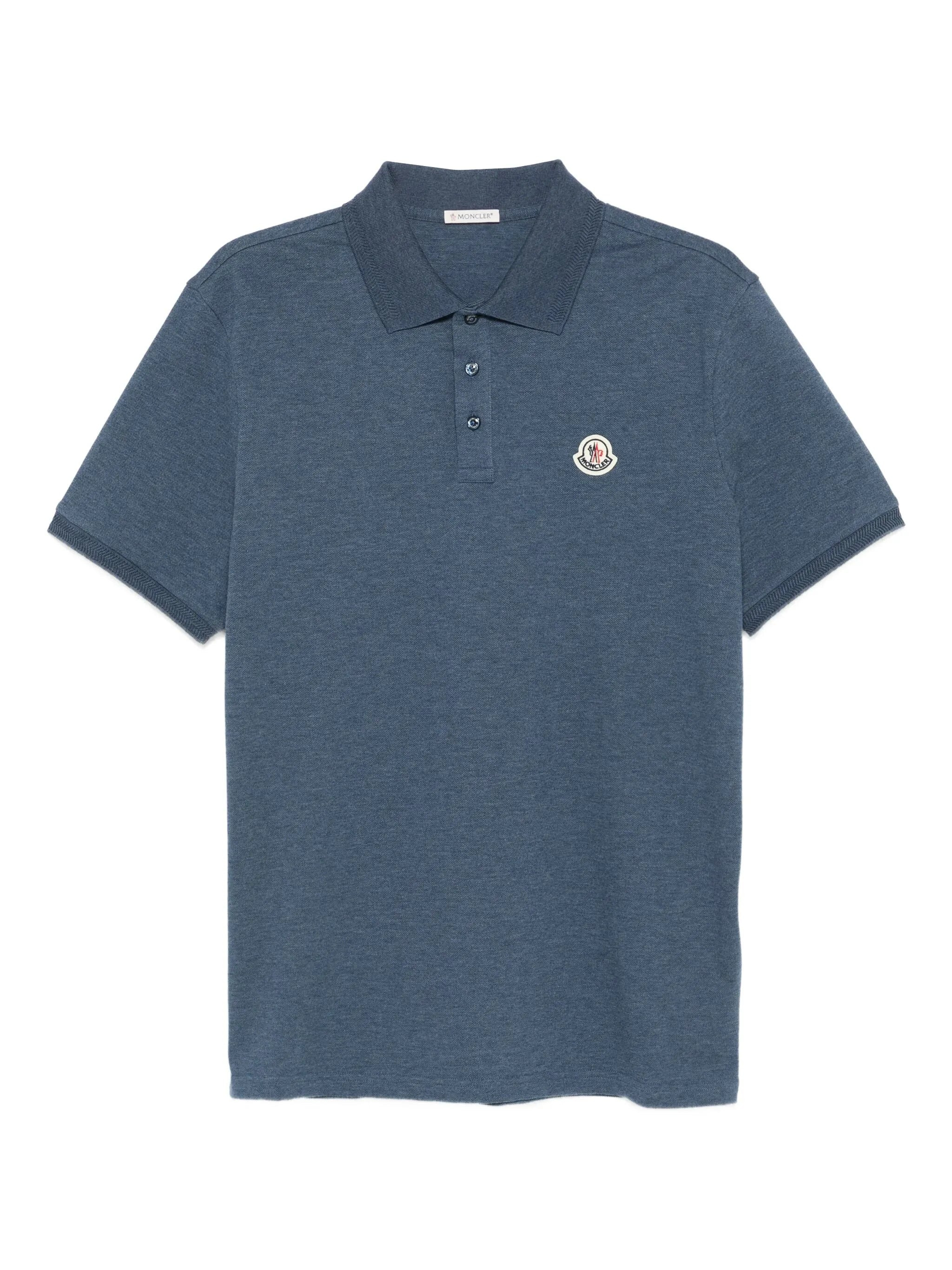 Moncler Logo-patch Polo Shirt - 1