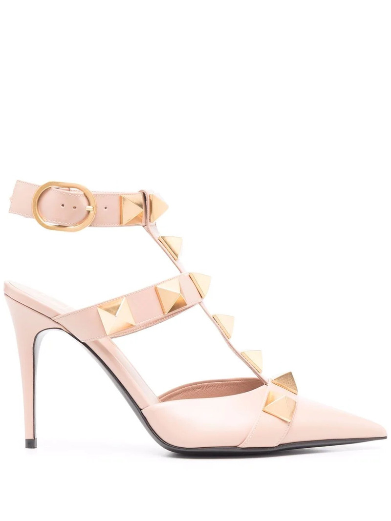 Roman Stud pointed pumps 1