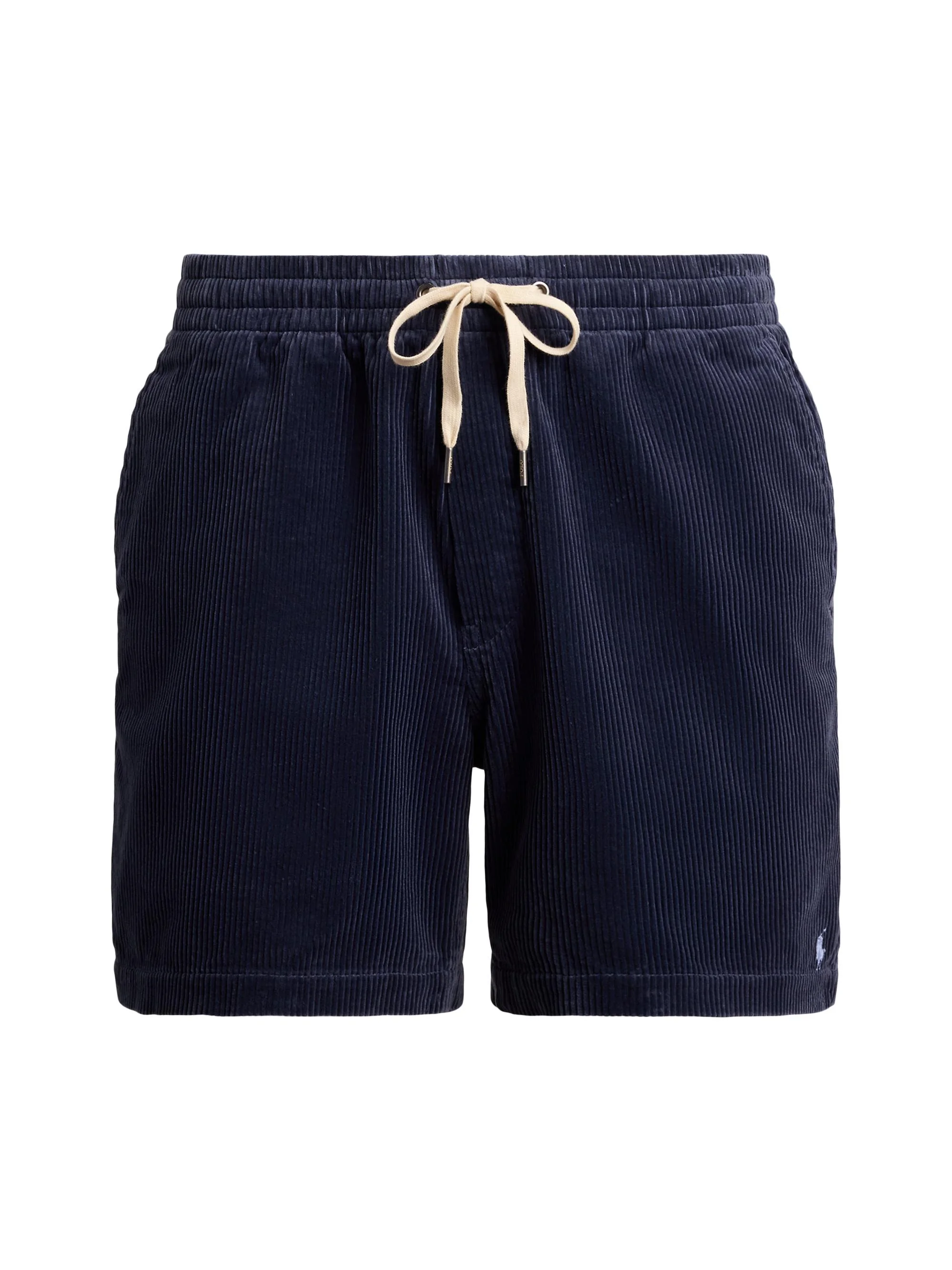 Men's Logo Corduroy Drawstring Shorts - Boston Navy - 1
