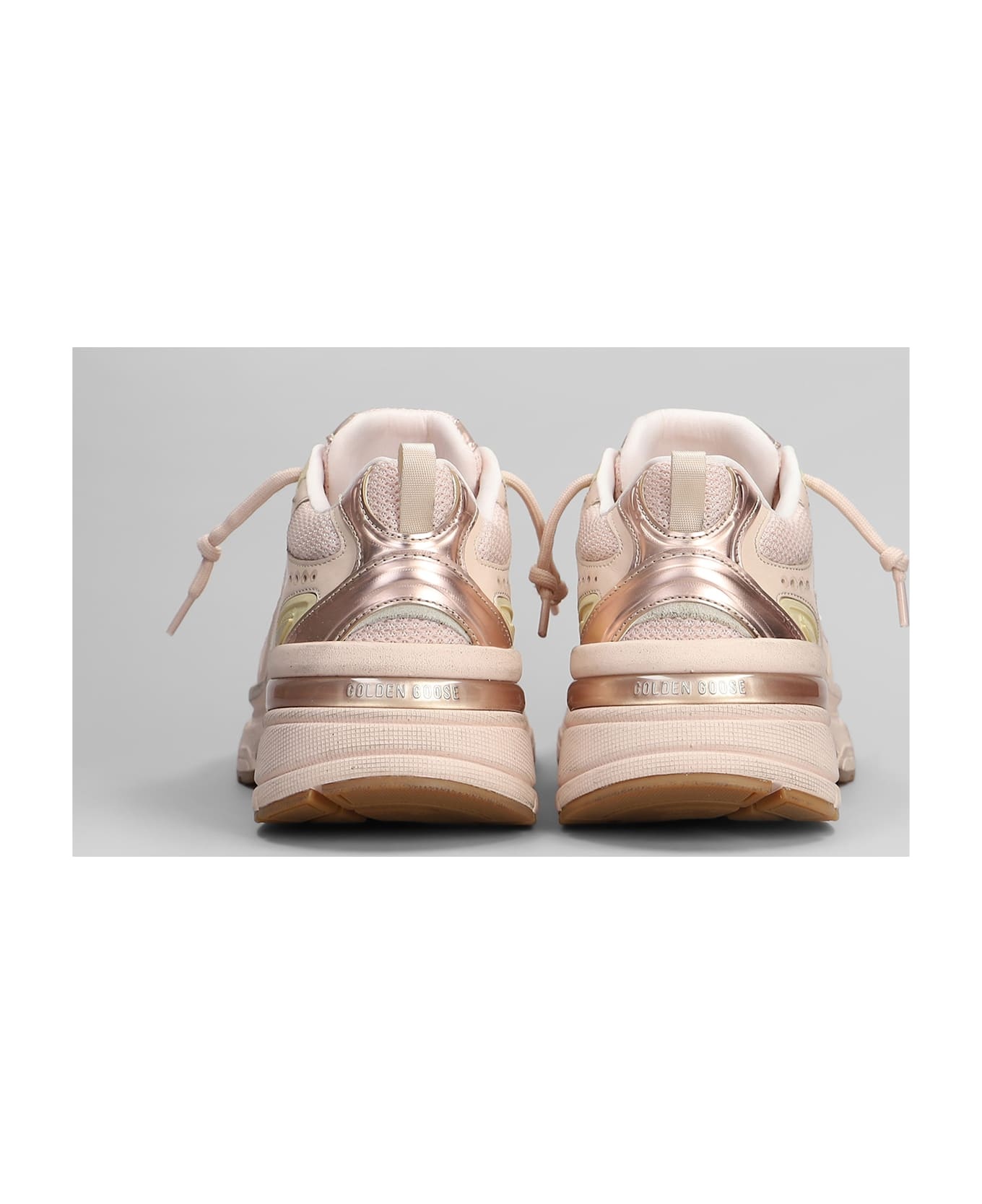 Lightstar Sneakers In Rose-pink Leather And Fabric - 4