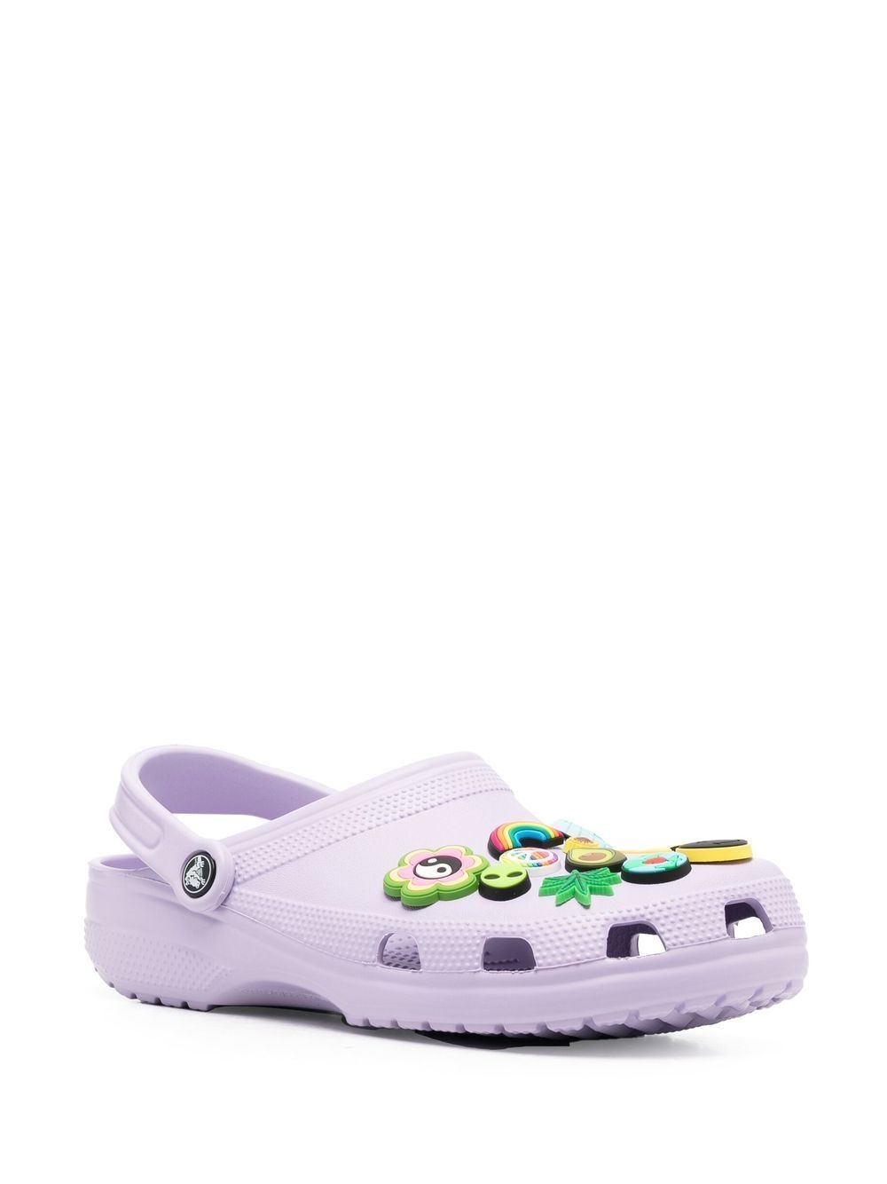 patchwork croc slides - 2
