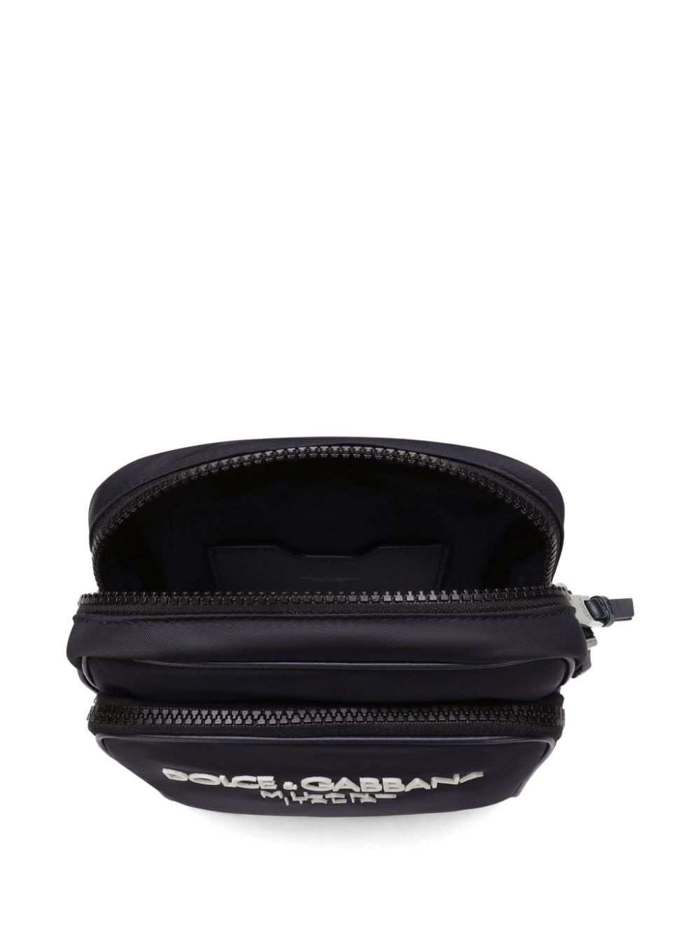 logo-print zip-fastening shoulder bag - 5