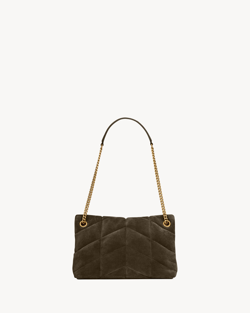 SAINT LAURENT PUFFER SMALL IN SUEDE outlook