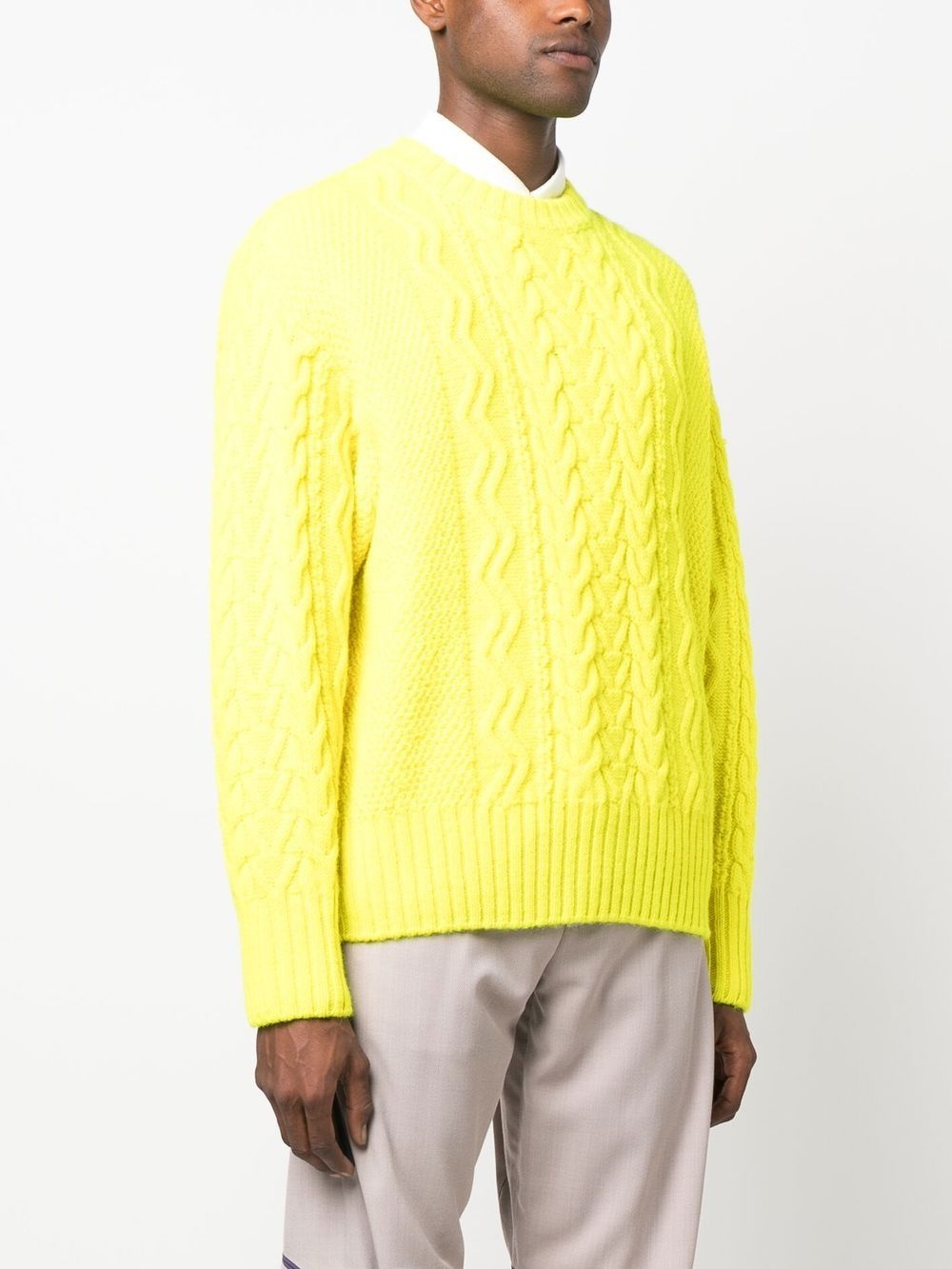 cable-knit jumper - 3