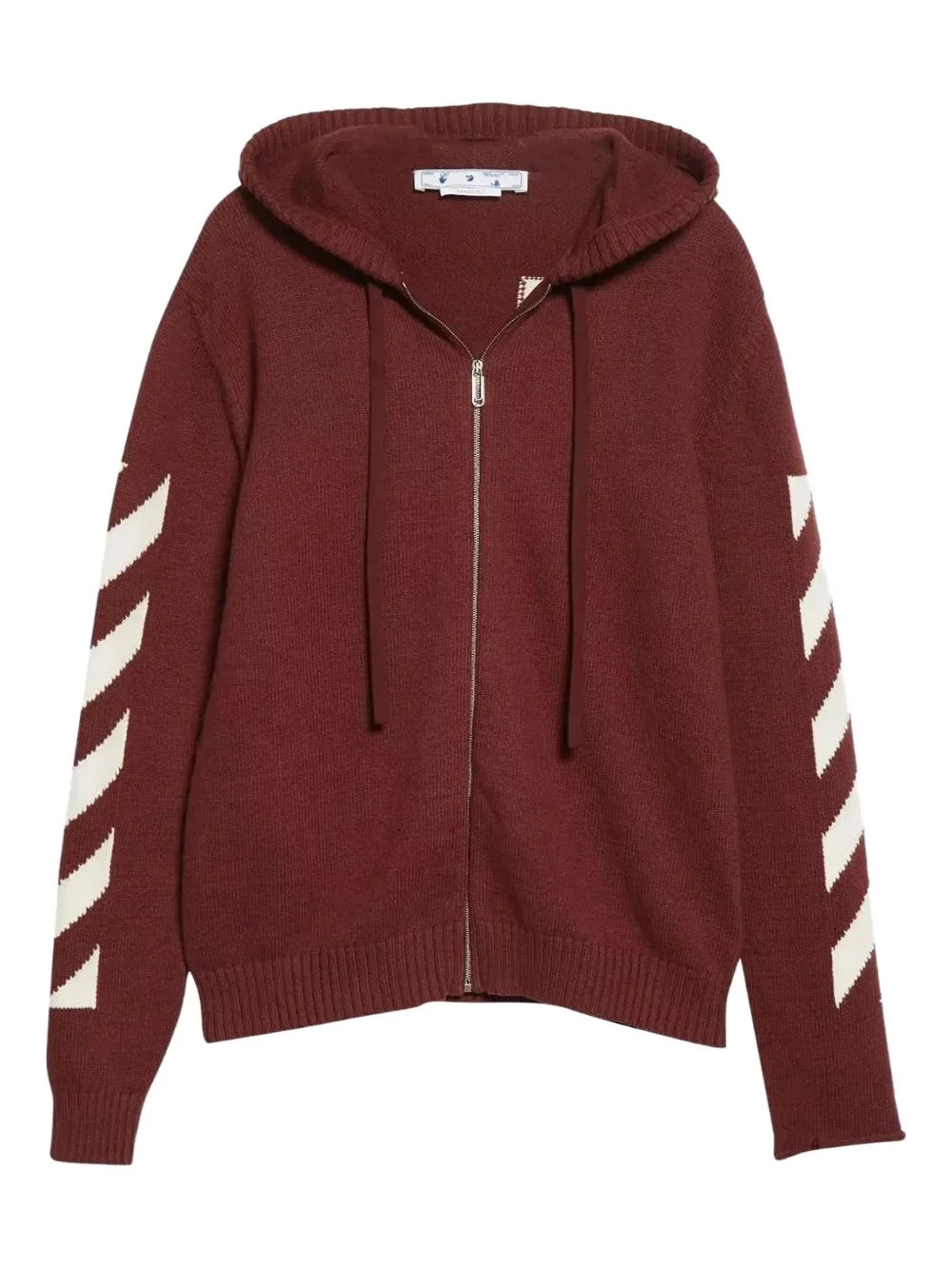 Arrows-motif zip-up hoodie - 1