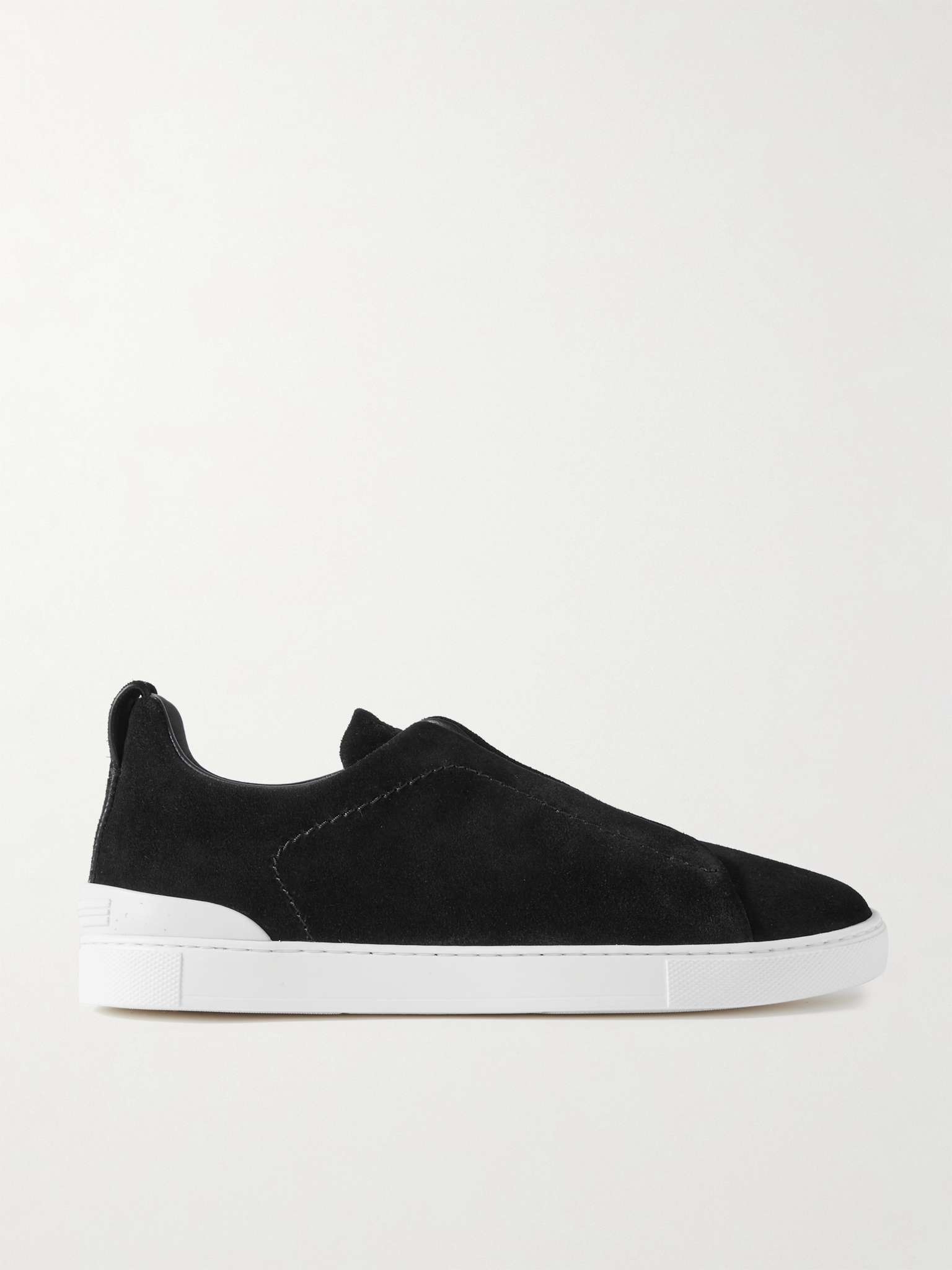 Triple Stitch Suede Sneakers - 1
