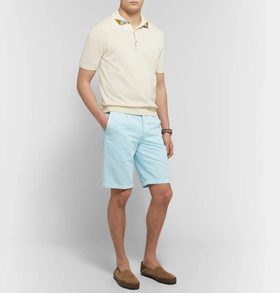 Loro Piana Slim-Fit Pleated Cotton and Linen-Blend Bermuda Shorts outlook