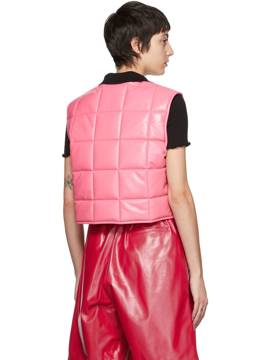 Pink Quilted Vest - 3