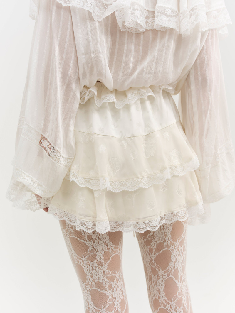 For Love & Lemons Jeanne Jacquard Mini Skirt outlook