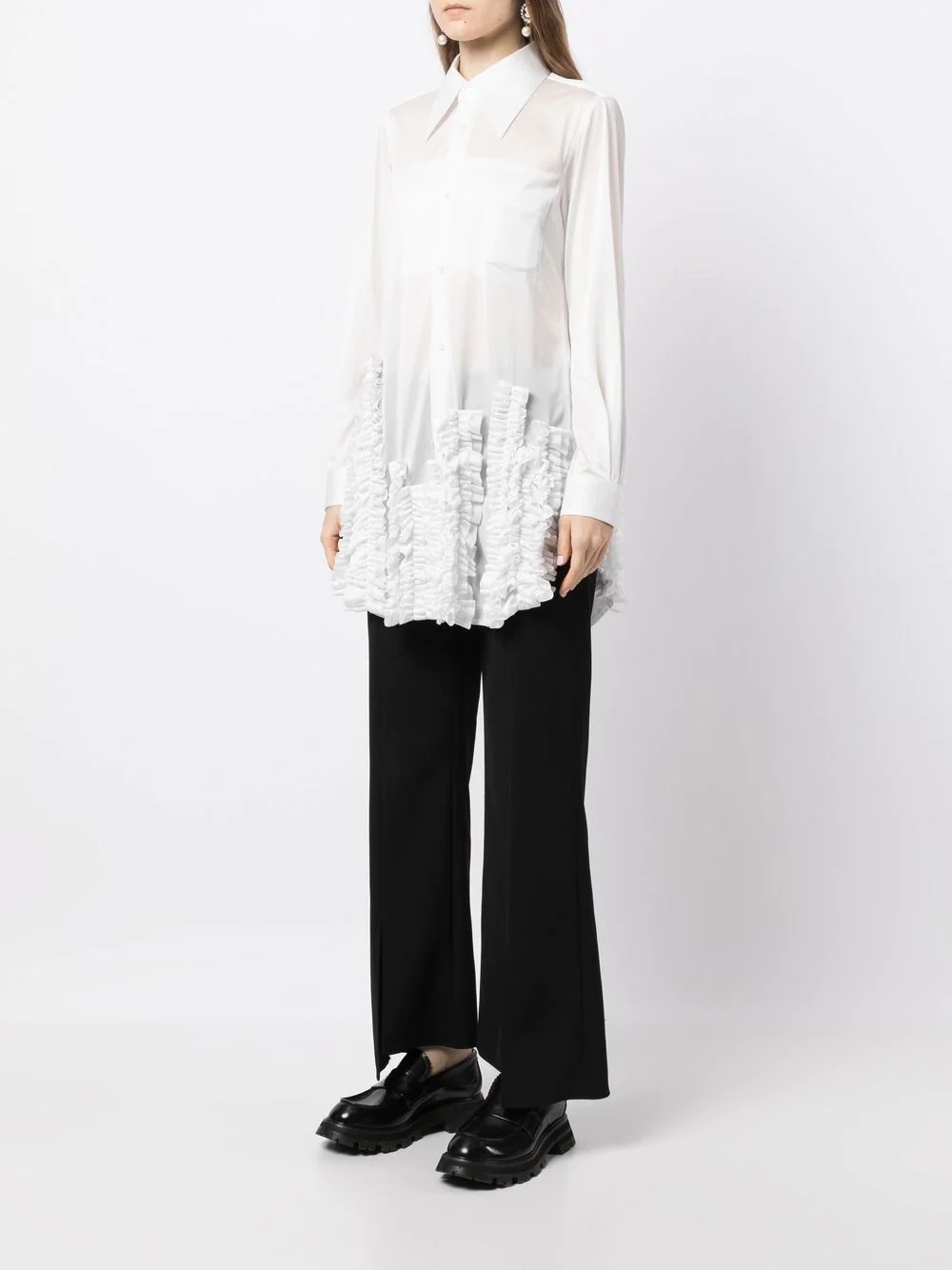 ruffle-appliquÃ© shirt - 3