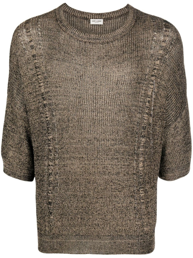 half-sleeve knitted top 1