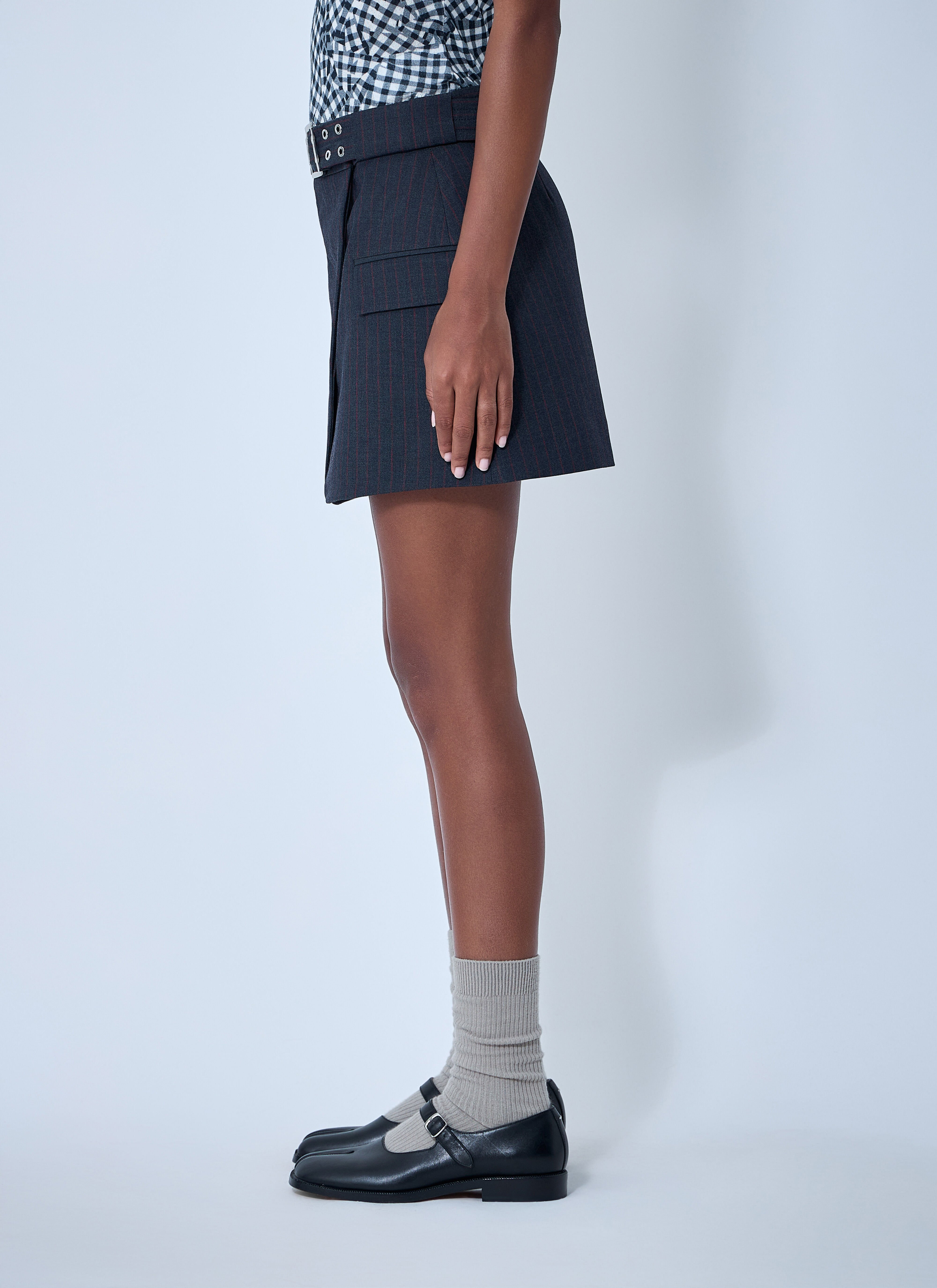 Stretch Stripe Mini skirt - 3