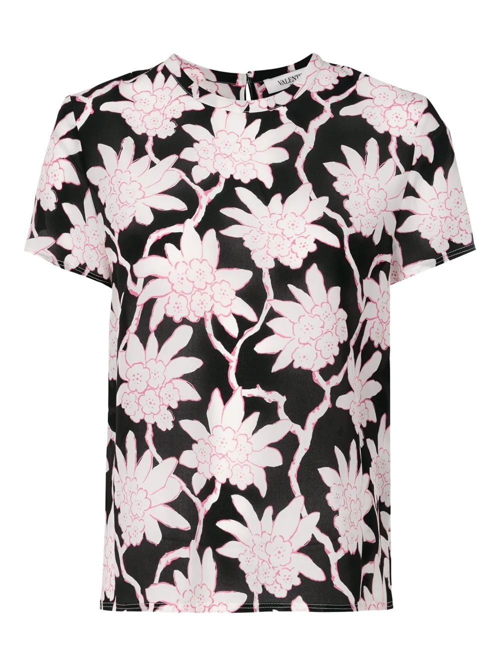 floral-print T-shirt - 1