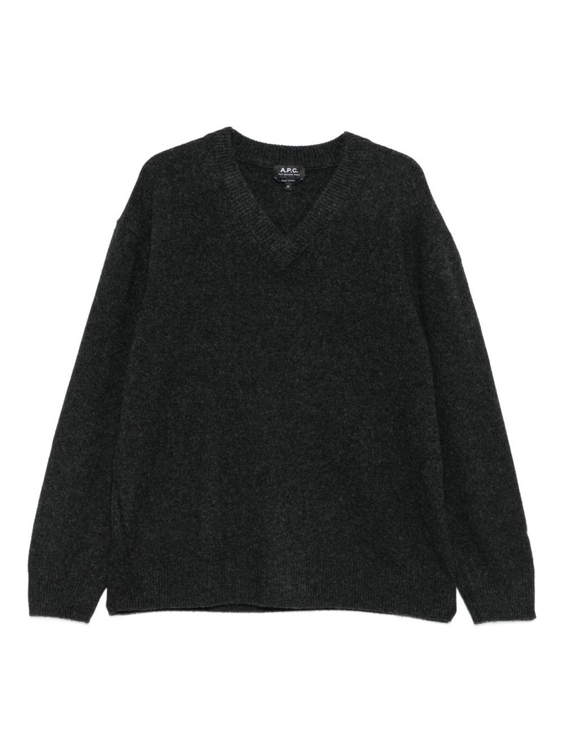 v-neck wool sweater 1