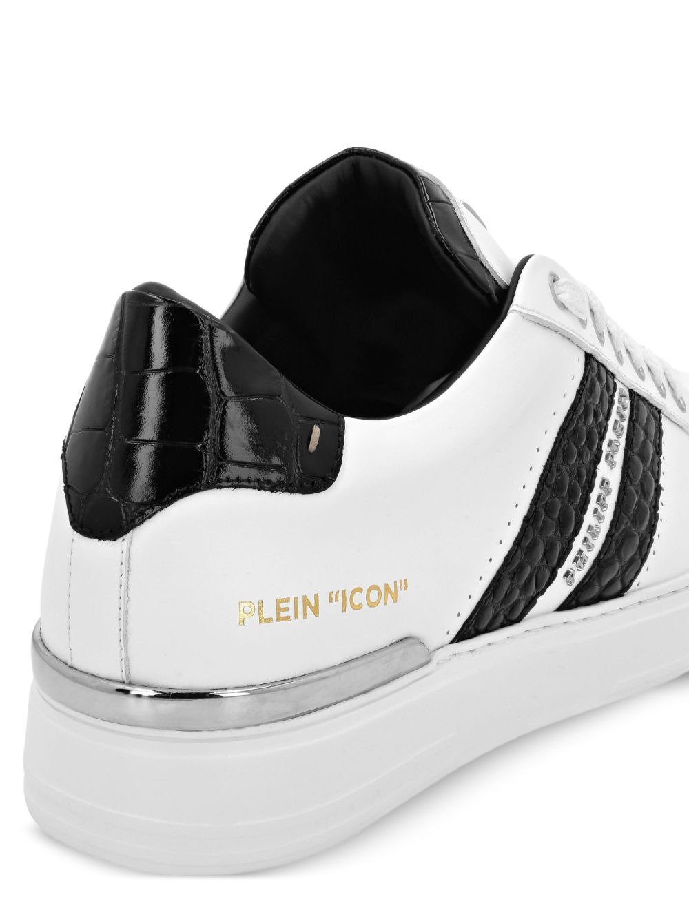 leather low-top sneakers - 4