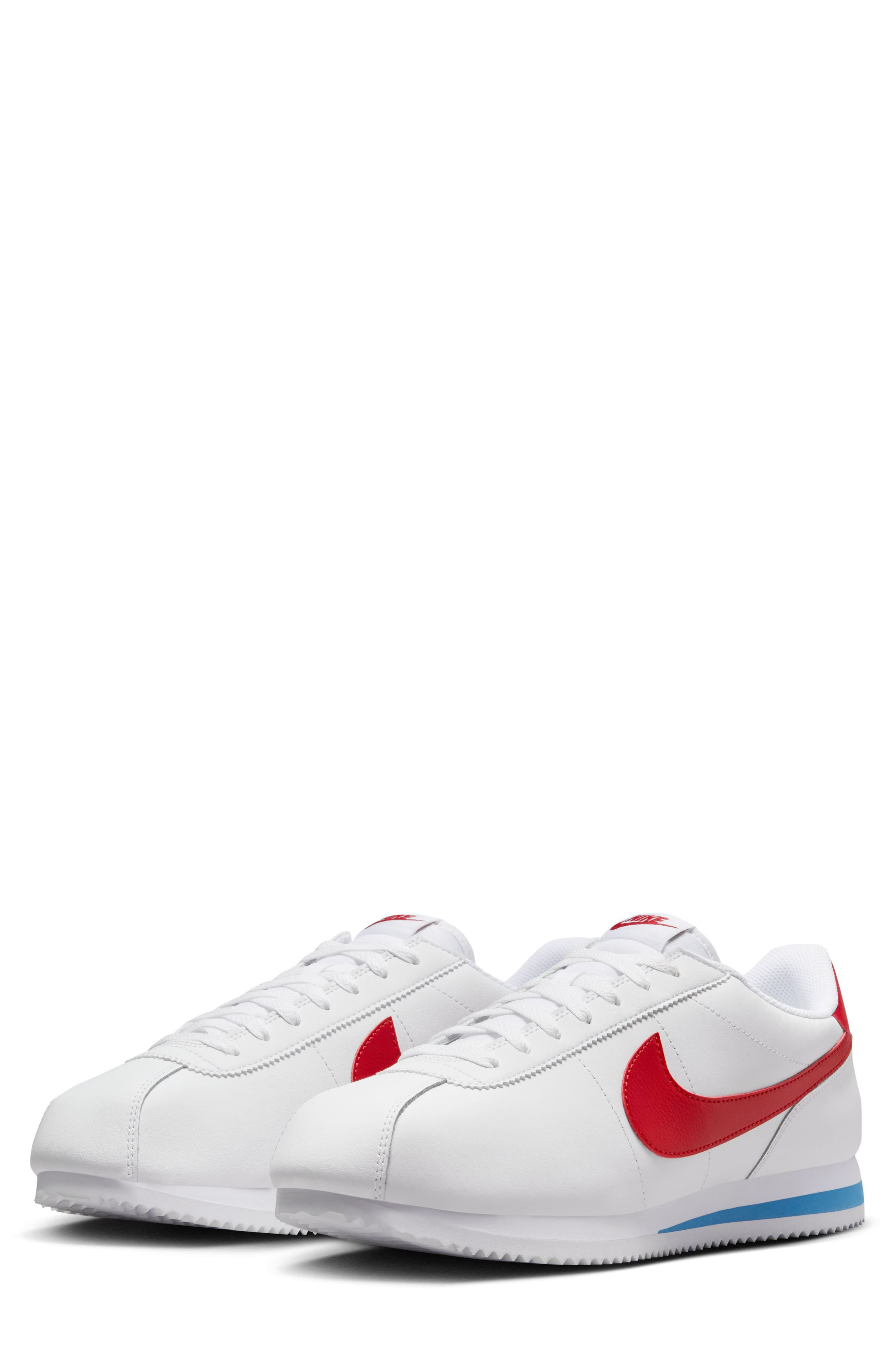 Nike Cortez Sneaker in White/Varsity Red/Blue at Nordstrom - 1