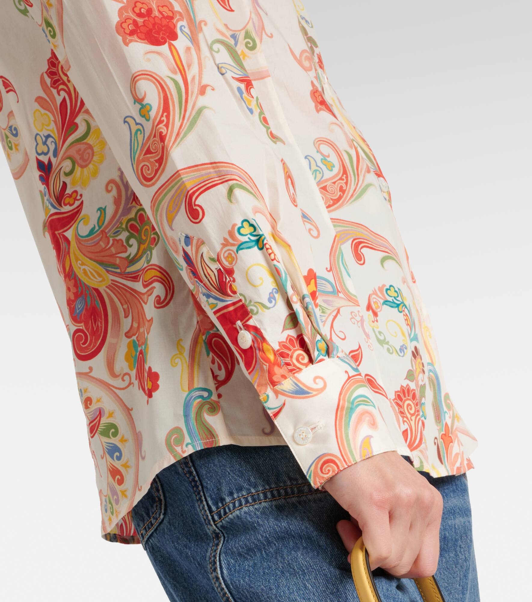 Paisley cotton-blend shirt - 5