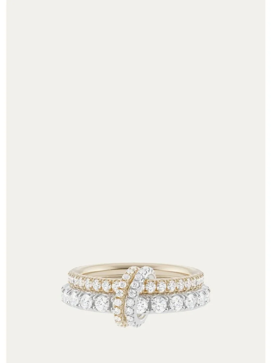 Cadence 18K Yellow and White Gold Diamond Ring - 1