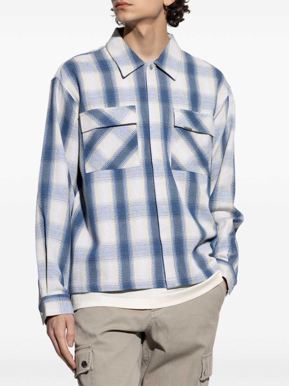 checked flannel shirt - 3